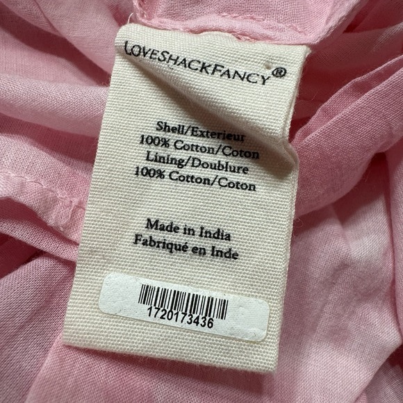 LoveShackFancy Dress Women's Small Edie Cotton Crochet Lace Maxi Boho New - Picture 15 of 16